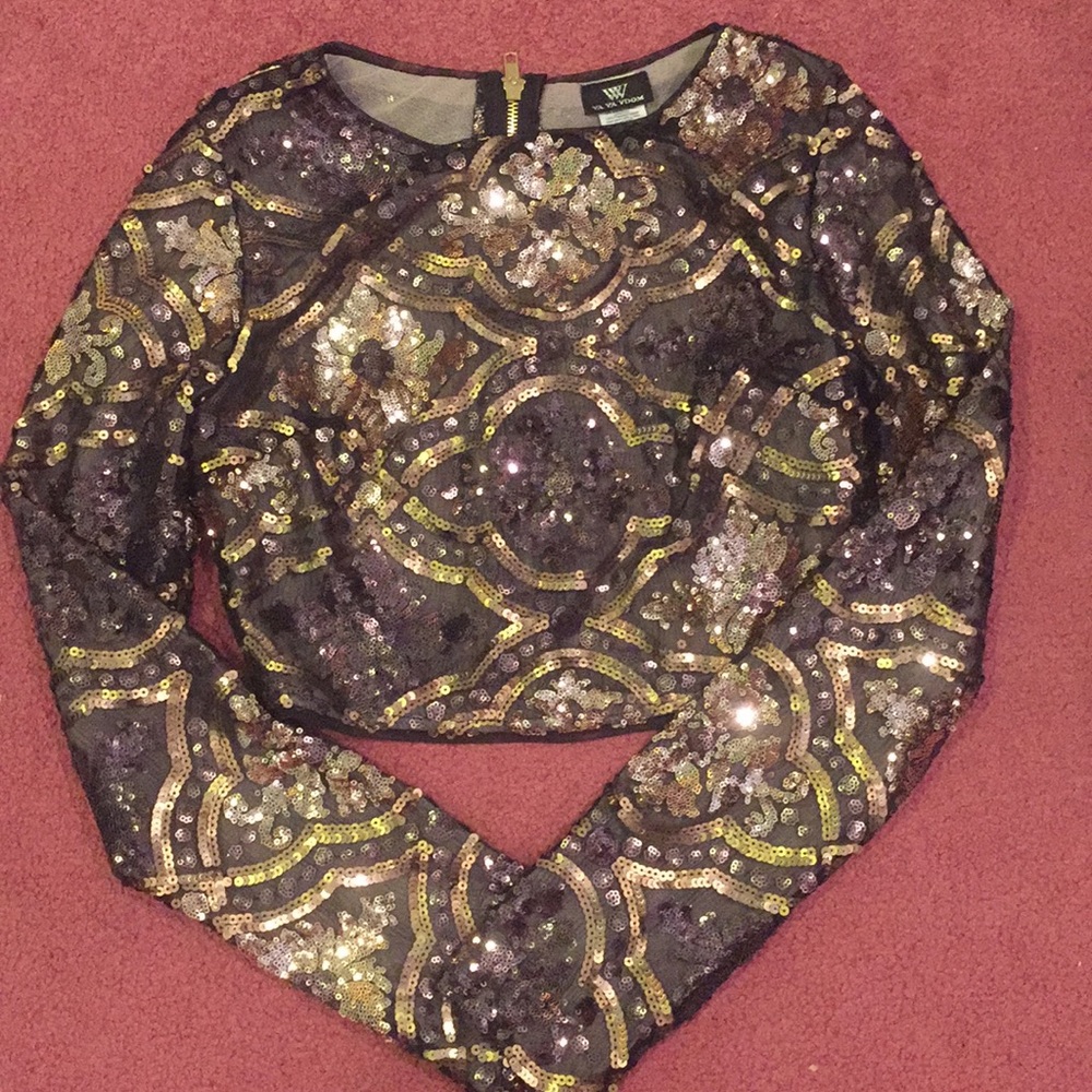 VA va Voom crop too sparkle